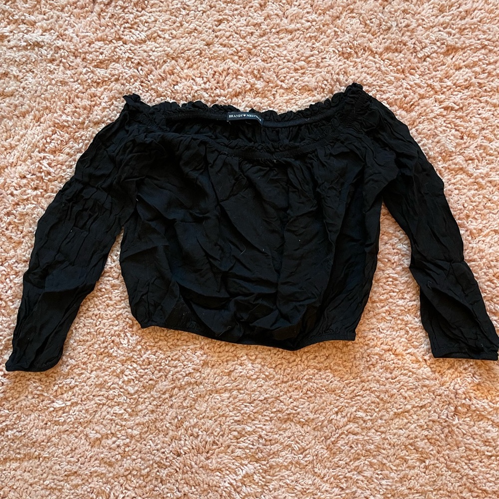 Brandy Melville Off-the-Shoulder Crop